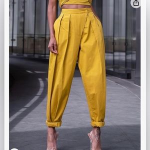 The Drop Women's Citronelle Sculpted Pleat Pull-on Pants and Top by Signed Blake